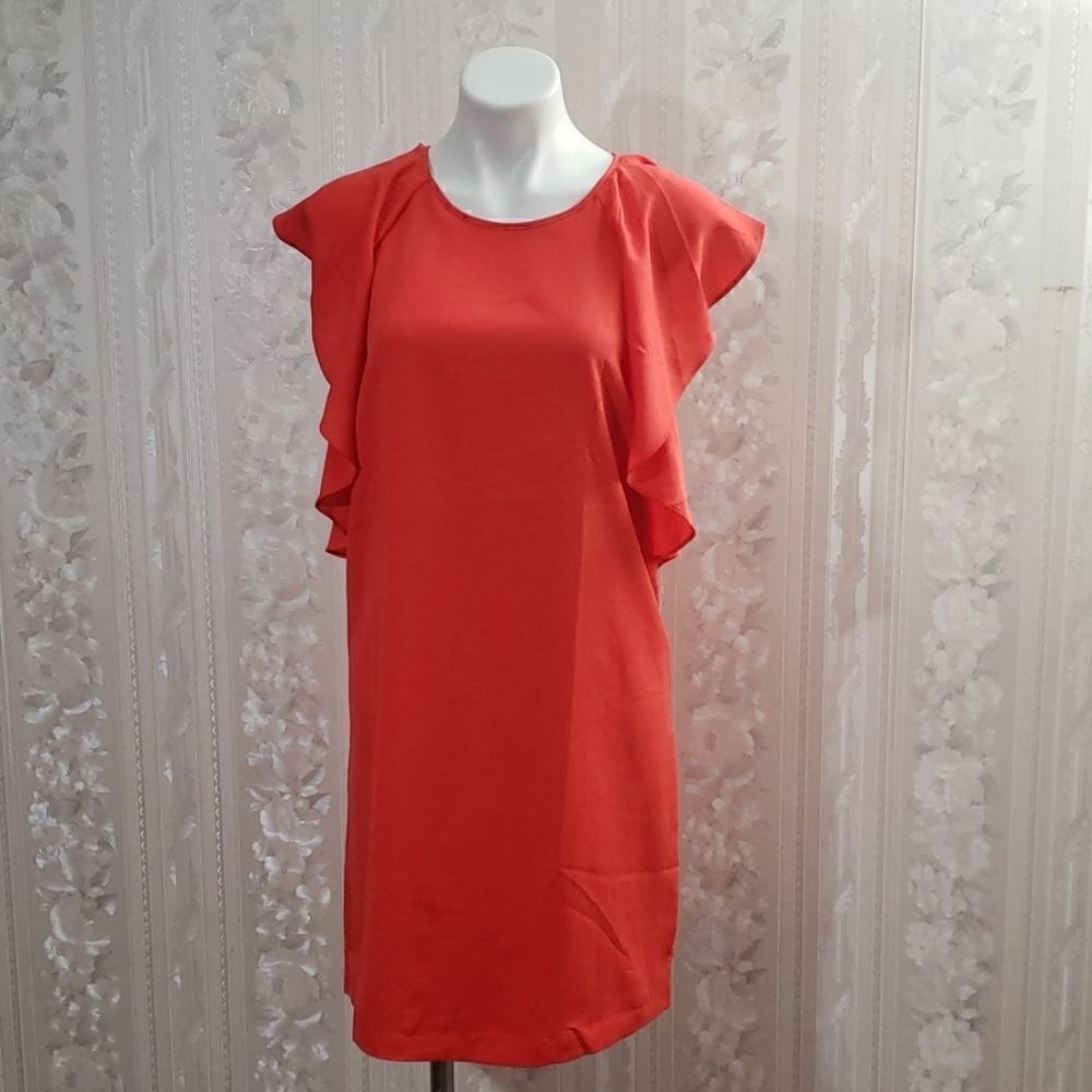 BCBG Ruffle Sleeves Summer Dress